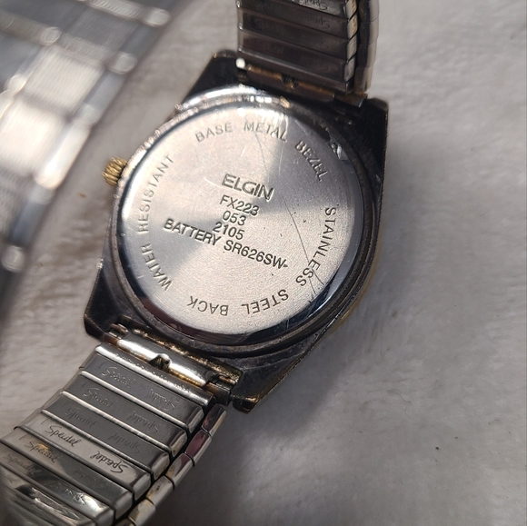 Vintage Elgin Men's Two Tone Watch - Picture 3 of 3